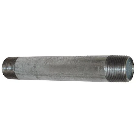Pezón de tubo de acero galvanizado Tbe de 3" Mnpt X 5" Sch 40, 570-050 Foto 1 de 1