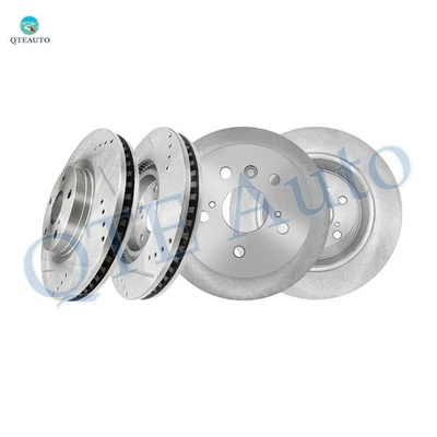 Передние 296 мм перфорированные тормозные диски-R 281 мм тормозные диски для 2013-2018 Lexus ES300h - Изображение 1 из 4