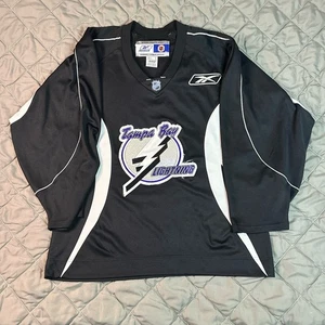 Reebok Tampa Bay Lightning Trikot Herren Medium Schwarz NHL Eishockey Blank Florida - Bild 1 von 10