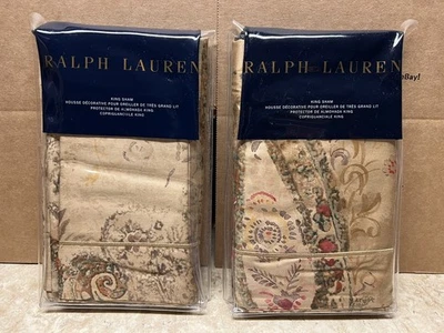 Pair of Ralph Lauren VERDONNET KING Shams NEW - Image 1 of 4