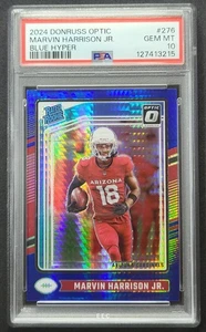 2024 PANINI DONRUSS OPTIC 276 🏈🏈 MARVIN HARRISON JR. BLUE HYPER - Imagen 1 de 3