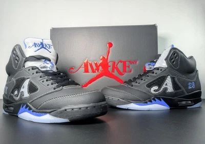 Awake NY x Jordan Air Jordan 5 Racer Azul Medio Top Retro Unisex Zapatos de Baloncesto Foto 1 de 4