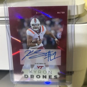 2024 Onit Virginia Tech Kyron Drones Lava Auto 64/120 S-2 Autograph - Bild 1 von 3