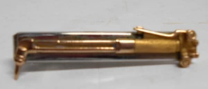 Vintage Gold-tone Tie Bar/ Clip w/Welder's Cutting Torch, 2" Long - Picture 1 of 3