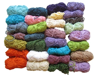 JOB LOT -2 500g OF PART BALLS 100% COTTON ARAN WEIGHT. CRAFTERS CROCHET KNITTING - Image 1 of 4
