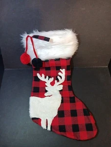 Deer Christmas Stocking 19" - Picture 1 of 4