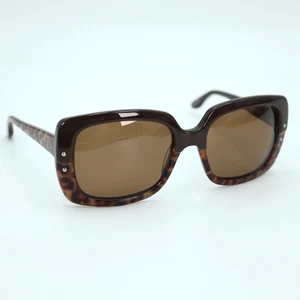 Bellagio Brown Tortoise Cheetah Cat Eye Sunglasses Womens 55-19 135 Brown Lens - Picture 1 of 12