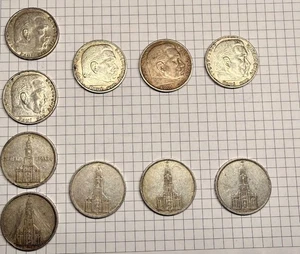 10x 5 Reichsmark Silber - Deutsches Reich 1934-1939 (Aukt. 1) - Bild 1 von 11