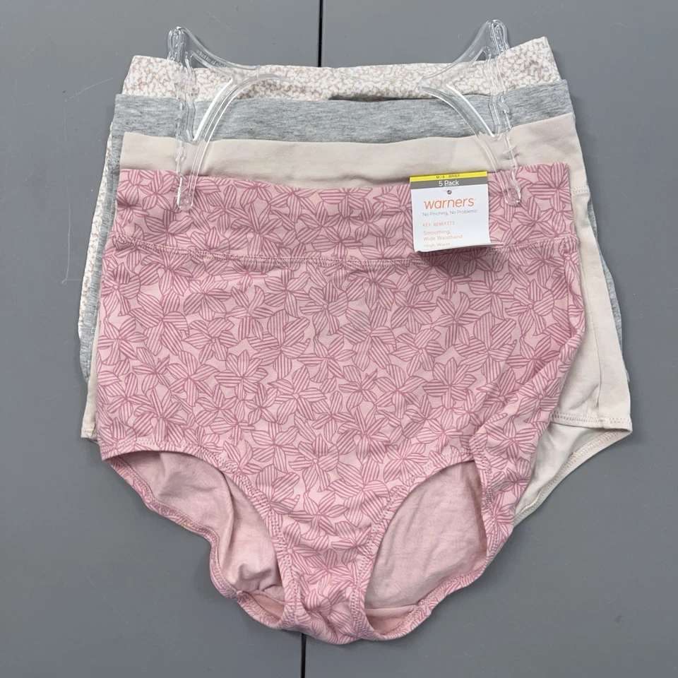 Bragas cortas Warners No Pinching No Problem cintura alta talla 6 M paquete múltiple de 4 Foto 1 de 4
