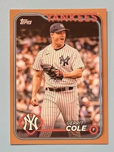 2024 Topps Series 1 #100 Gerrit Cole Gold /2024 New York Yankees - Picture 1 of 2