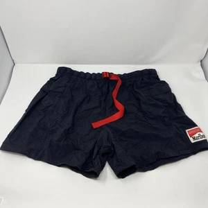 VTG 90s Marlboro Adventure Team Black Nylon Lined Hiking Swim Shorts Men Large - Picture 1 of 9