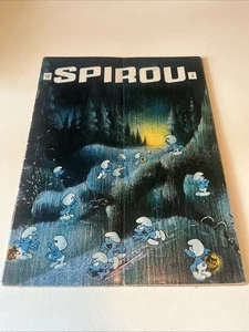 Spirou 1392 Rare Snowy Smurf Wraparound Cover 1964 Comics Magazine - Picture 1 of 12