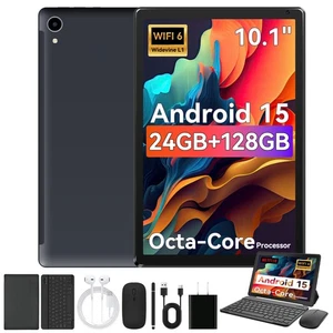 Tablet,10.1" Android 15 Tablet with Octa-core Processor 24GB RAM 128GB ROM HD... - Picture 1 of 9
