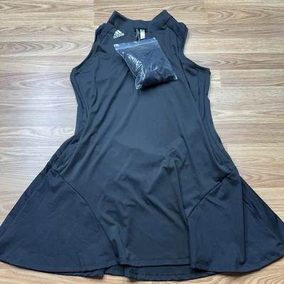 Adidas Women's Sport Performance Primegreen Dress Black Size XL - Image 1 of 4