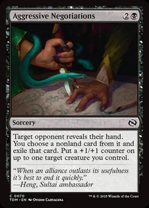 Aggressive Negotiations (TDM-070) - common Near Mint - Picture 1 of 1