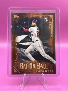 2025 Topps Bob Ross James Wood RC Bat On Ball Insert Nationals #BOB-4 - Foto 1 di 2