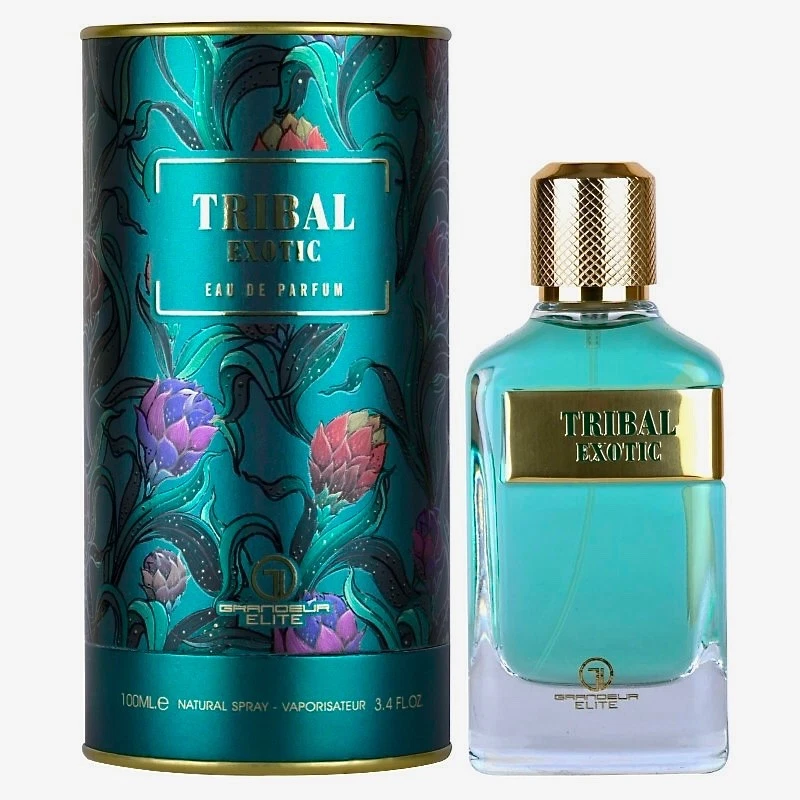 Tribal Exotic 3,4 OZ Por Grandeur 100 ml Eau De Parfum Fresh Paradis Garden Colonia Foto 1 de 1
