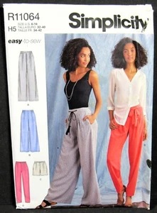 Shorts Hose mit Beinweitenvariation Größe 6 8 10 12 14 Simplicity 11064 Muster - Bild 1 von 5