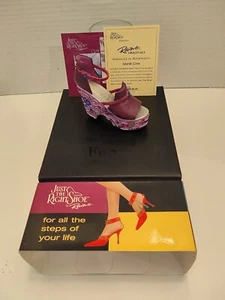 Large Just the Right Shoe, By Raine, "Mardi Gras" Item # 25103 Signed COA! - Picture 1 of 16