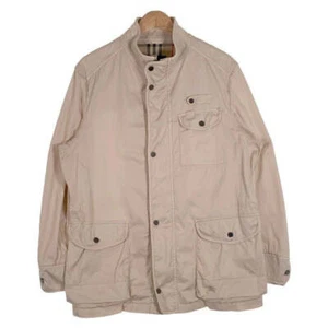 BURBERRY LONDON Stand Collar Multi Pocket Jacket Beige BBP10-226-04 Size L Used - Picture 1 of 10