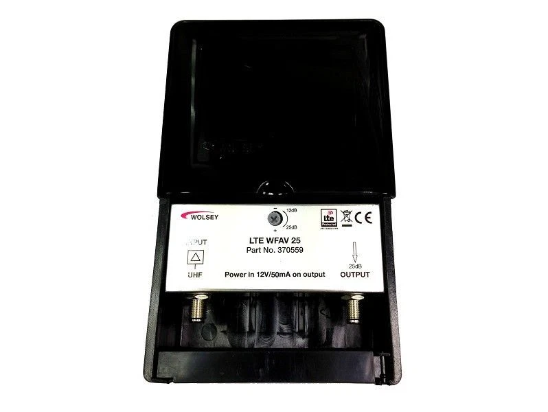 wfav25 wolsey 1 way  variable gain lte masthead amp & power supply unit 12/25db  - Image 1 of 1