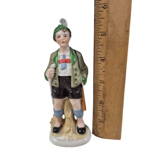 Antique German Porcelain Hand Painted Hunter Figure 5 5/8" Figurine - Picture 1 of 15