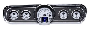 Dakota Digital 1965-66 Ford Mustang Sistema de Calibre Analógico Kit Plateado HDX-65F-MUS-S - Imagen 1 de 16