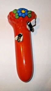 1918 Nortitake Japan Lusterware Wall Pocket Porcelain Vase Bees & Flower - Picture 1 of 11