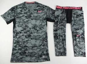 Maglia Nike Pro Combat Compression da 2 pezzi taglia uomo XL/collant large L - Foto 1 di 7