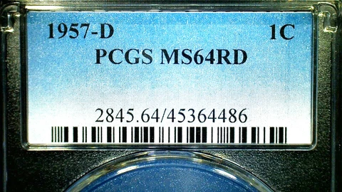 U.S. 1957-D PCGS MS64RD WHEATBACK COPPER PENNY KM#132 Cover