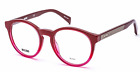 New MOSCHINO Eyeglasses MOS518 C9A 49-20 Rx-able Red Fade Bordeaux Round Frames