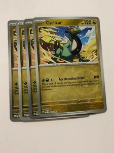 Pokemon Card Paldean Fates 4x Playset Reverse Holographic Cyclizar 070/091 NM - Picture 1 of 1