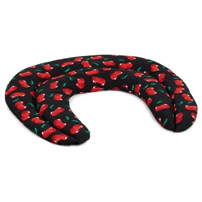 GIRAFFENLAND Nackenhörnchen mit Kammer | cherry-black | Leinsamen, Kirschkerne, Dinkel, Raps