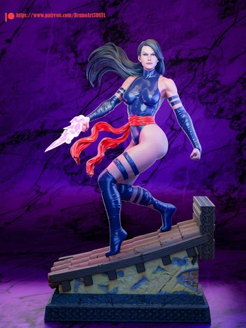 Psylocke 3D printed unpainted unassembled resin model kit Cover