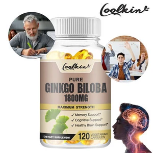 Ginkgo Biloba 1800 mg - santé du cerveau, amélioration de la mémoire - Imagen 1 de 13