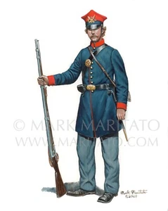 Mark Maritato Original Painting Civil War Soldier 31st NY Infantry Polish Legion - Picture 1 of 2