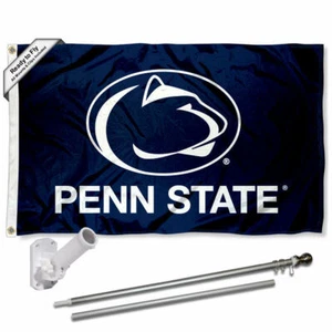 Penn State Nittany Lions Blue Flag Pole and Bracket Gift Package - Picture 1 of 6