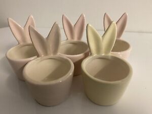 Bunny Rabbit Ears Novelty Egg Cups -  Set of 5