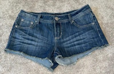 Pantalones cortos de jean Empyre lavado oscuro talla 9 Foto 1 de 3