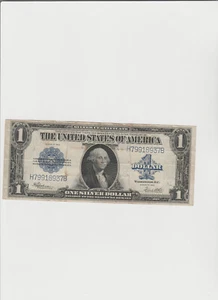 1923 $1 One Dollar Silver Certificate Note Horse Blanket Large Size Banknote. - Picture 1 of 5