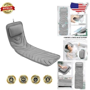 Comfortable Non-Slip Bathtub Cushion 50x15" - Perfect for Neck and Back Support - Picture 1 of 9