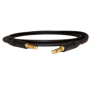 Mogami #2524 Neutrik Str./Str. Black/Gold 30 Ft. Guitar/Instrument Cable - Picture 1 of 2