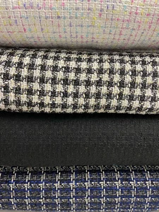 Wool Blend Fashion Tweed Fabric by 1/2 Metre* Various Colours & Designs - Picture 1 of 17