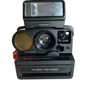Polaroid Land Camera Time Zero and Polotronic 2 Flash Pronto Auto Focus - Picture 1 of 15