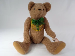 Vintage Hand Crafted Bear by Char 20" Wheat "CURLY" Ozark Mtn Crafts w/Tag b23 - Picture 1 of 8