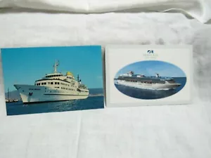 Lot 2 Princess Kreuzfahrtschiffe Postkarten Viking & Island Princess unbenutzt schön! - Bild 1 von 9