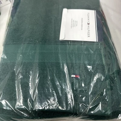 Toalla de baño americana moderna Tommy Hilfiger 30x 54 jardín botánico Foto 1 de 4