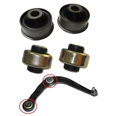 Silentblocs des bras avant pour Peugeot 206 206CC 307 307CC et Citroen C4 - Photo 1/3