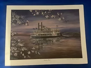 TIMELESS RIVER BY LOUISE DUNAVANT Signed Unframed 12 X 16 - Picture 1 of 4