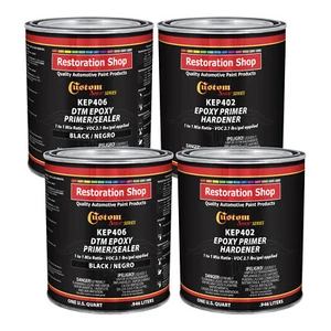 BLACK Epoxy Primer/Sealer 2.1 VOC (GALLON KIT) - Anti-Corrosive DTM Primer - Picture 1 of 5